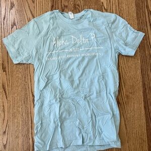 Alpha Delta Pi Light Blue Short-Sleeve Crewneck Shirt